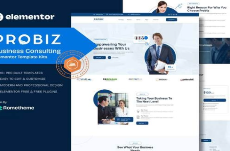 Product Image - Probiz – Business Consulting Elementor Template Kit