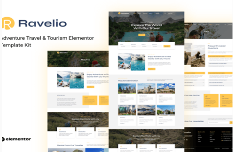 Product Image - Ravelio – Adventure Travel & Tourism Elementor Template Kit Product Image - Ravelio – Adventure Travel & Tourism Elementor Template Kit