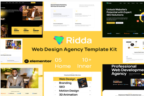 Product Image - Ridda – Web Design Agency Template Kit