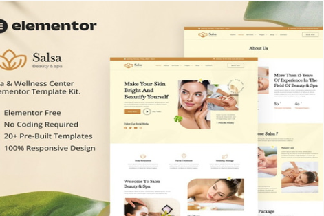 Product Image - Salsa – Beauty & Spa Elementor Template Kit
