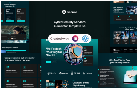 Product Image - Securo – Cyber Security Services Elementor Template Kit