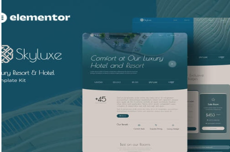 Product Image - Skyluxe – Luxury Resort & Hotel Elementor Template Kit