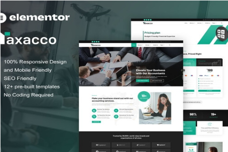 Product Image - Taxacco – Accounting Firm Elementor Pro Template Kit