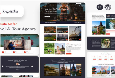 Tripitika – Tourism & Travel Agency Elementor Template Kit