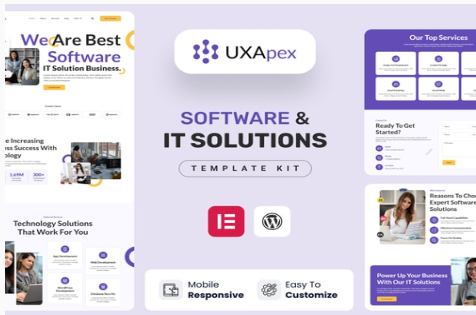 Product Image - UXApex – IT Solutions & Services Company Elementor Template Kit