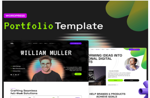 Vectra – Developer Portfolio Elementor Pro Template Kit