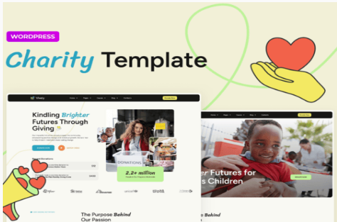 Product Image - Vively – Charity & Donation Elementor Pro Template Kit Product Image - Vively – Charity & Donation Elementor Pro Template Kit