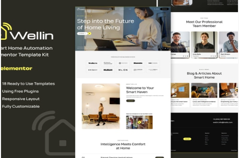 Product Image - Wellin – Smart Home Automation Elementor Template Kit Product Image - Wellin – Smart Home Automation Elementor Template Kit