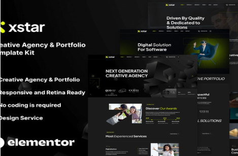 Product Image - Xstar – Creative Agency & Portfolio Template Kit
