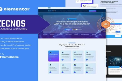 Product Image - Zecnos – AI Agency & Technology Elementor Template Kit Product Image - Zecnos – AI Agency & Technology Elementor Template Kit