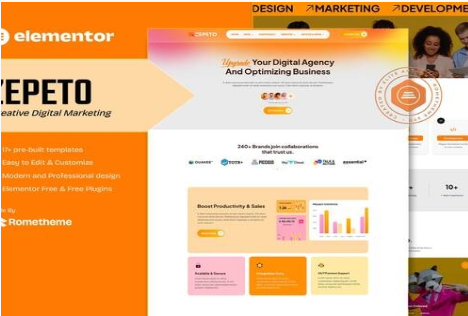 Product Image - Zepeto – Creative Digital Marketing Elementor Template Kit