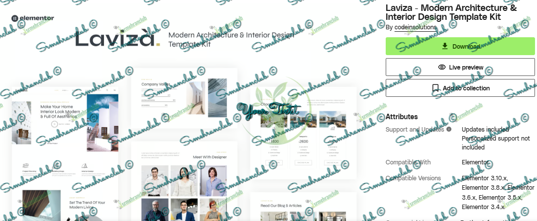 Laviza - Modern Architecture & Interior Design Template Kit