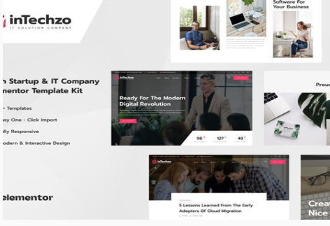 Product Image - inTechzo – Startup & IT Company Elementor Template Kit