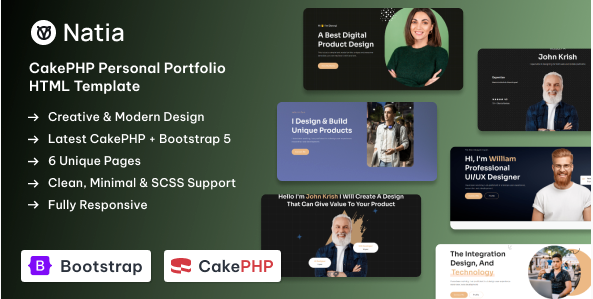 Natia - Personal Portfolio CakePHP Template