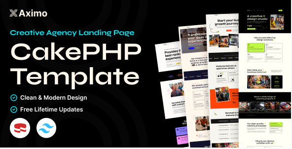 Aximo - CakePHP - Creative Agency Tailwind Template