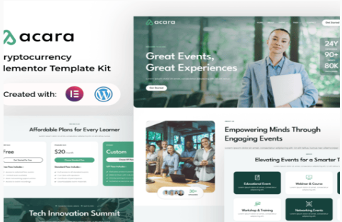 Product Image - Acara – Event and Conference Elementor Template Kit