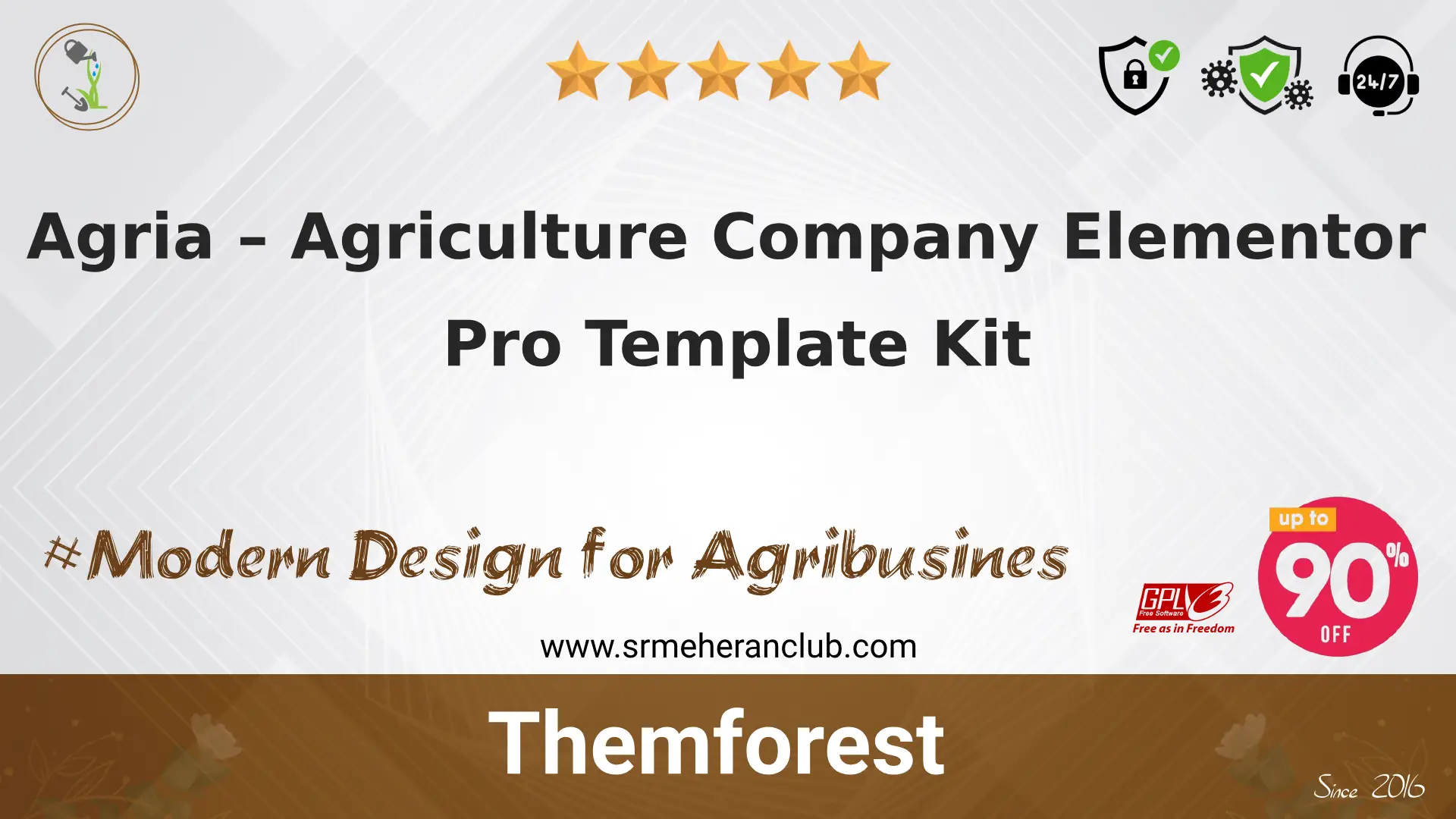 Agria – Agriculture Company Elementor Pro Template Kit