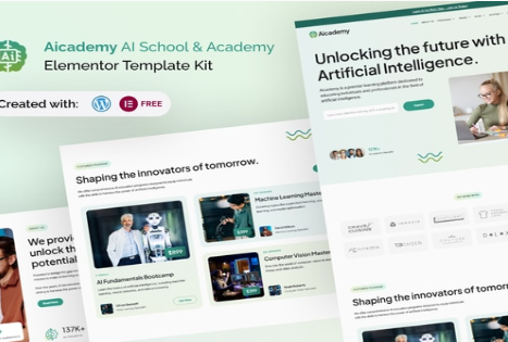 Product Image - Aicademy – AI School & Academy Elementor Template Kit Product Image - Aicademy – AI School & Academy Elementor Template Kit