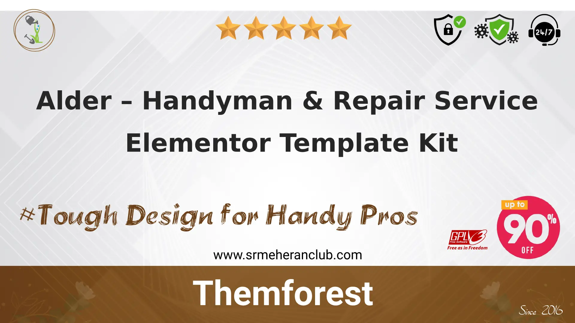 Alder – Handyman & Repair Service Elementor Template Kit — Elementor Kit by Themeforest