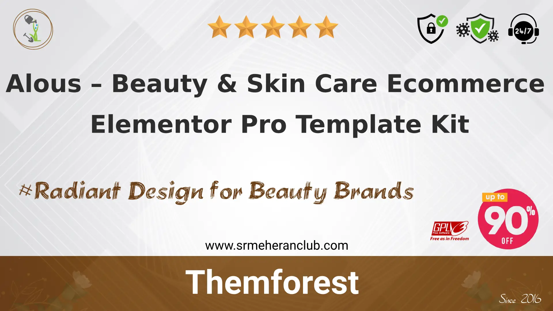 Alous – Beauty & Skin Care Ecommerce Elementor Pro Template Kit
