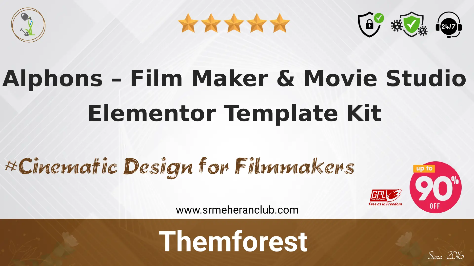 Alphons – Film Maker & Movie Studio Elementor Template Kit — Elementor Kit by Themeforest