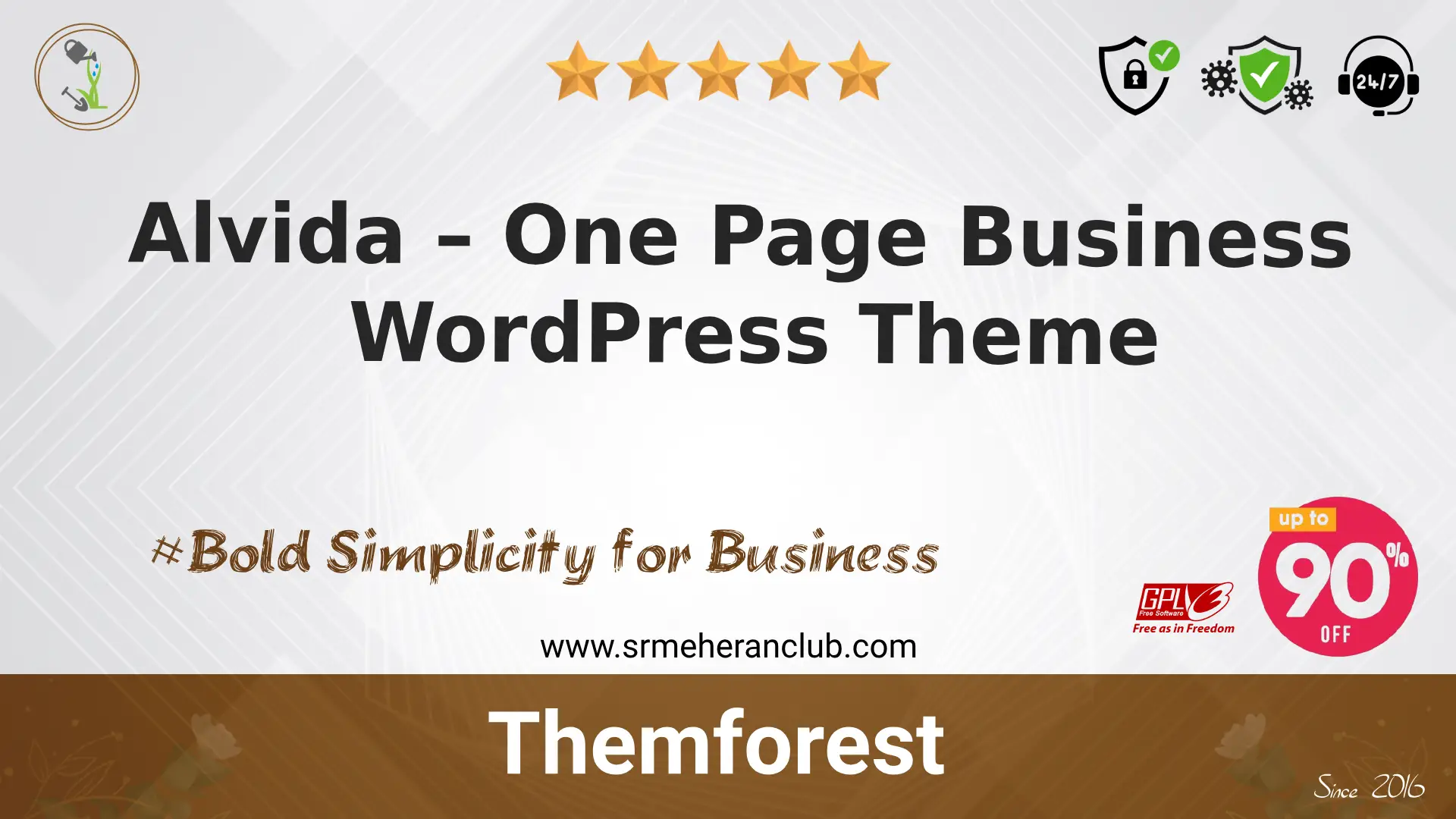 Alvida – One Page Business WordPress Theme