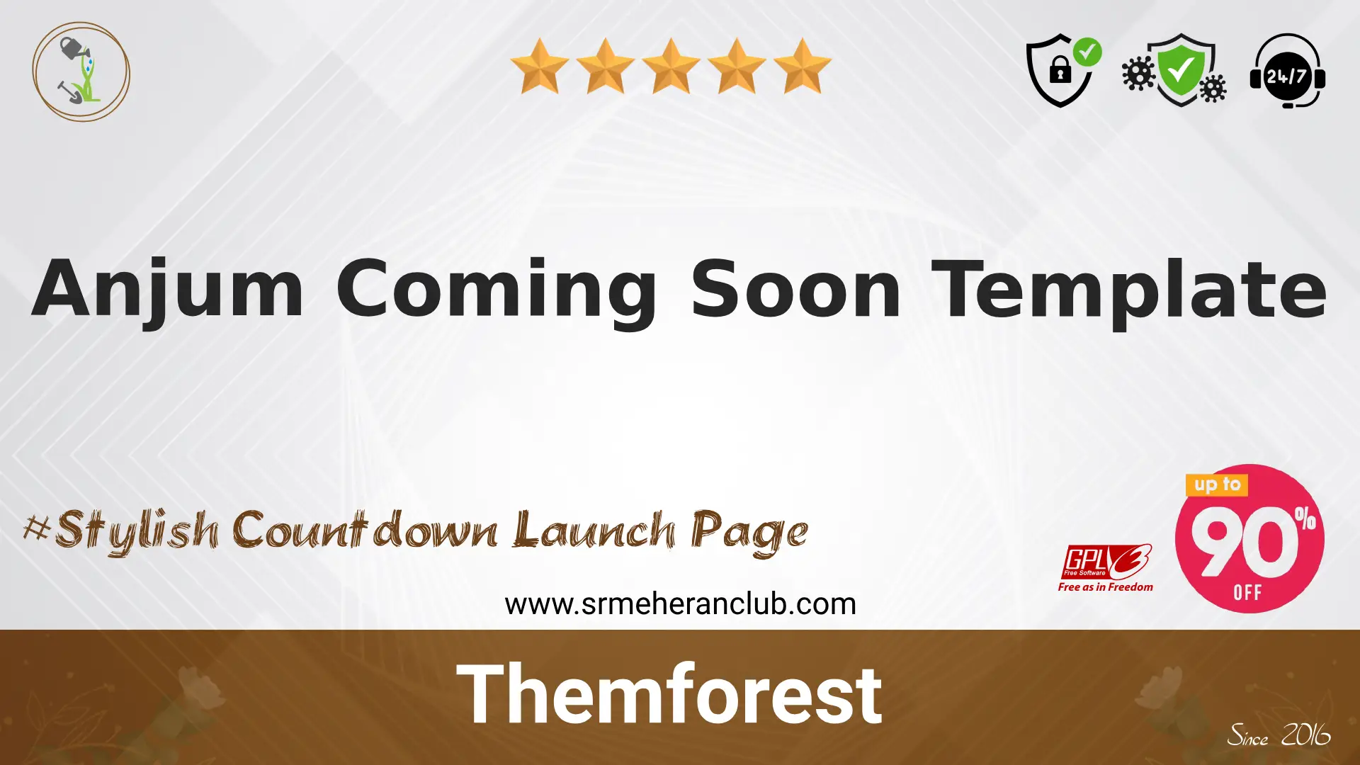 Anjum Coming Soon Template — Template by Themeforest