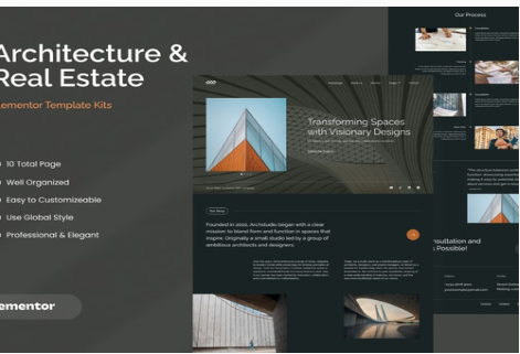 Archstudio - Modern & Luxury Architecture Template Kits