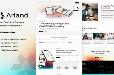 Product Image - Arland – Online Payment Gateway Elementor Template Kit Product Image - Arland – Online Payment Gateway Elementor Template Kit
