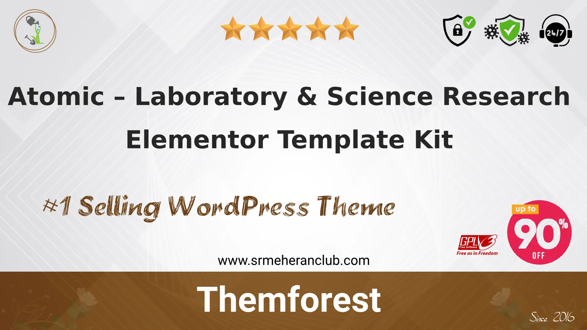 Atomic – Laboratory & Science Research Elementor Template Kit