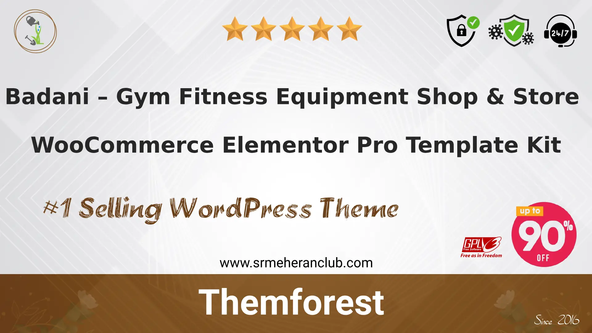 Badani – Gym Fitness Equipment Shop & Store WooCommerce Elementor Pro Template Kit