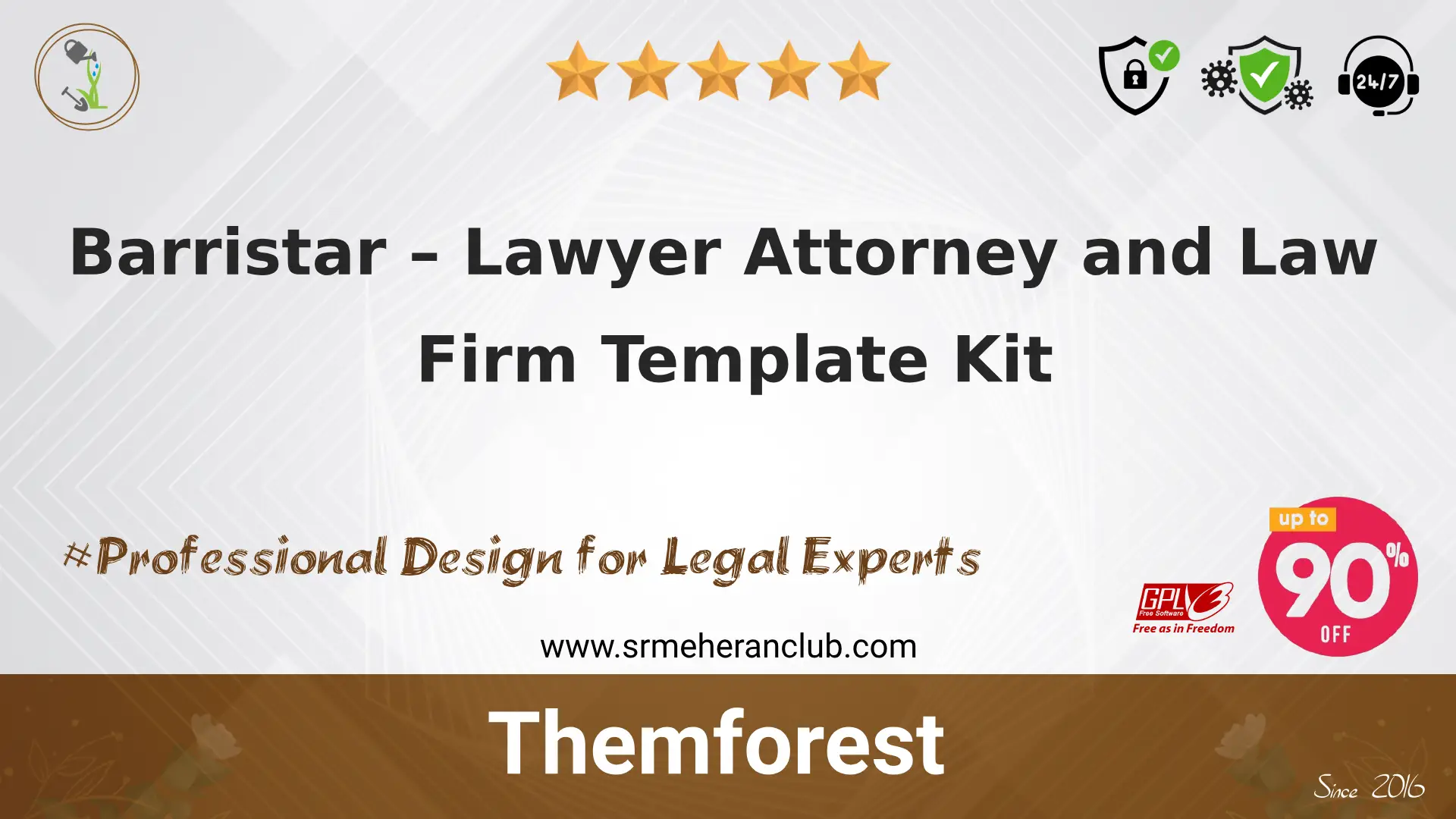 Barristar – Lawyer Attorney and Law Firm Template Kit — Elementor Kit by Themeforest