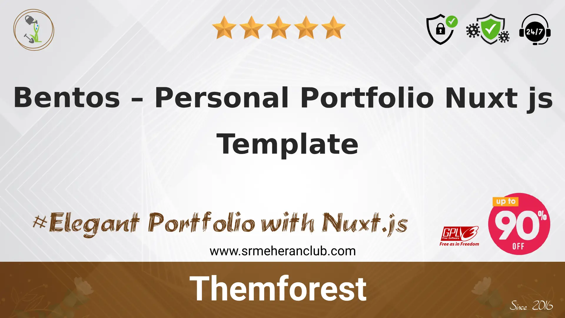 Bentos – Personal Portfolio Nuxt js Template