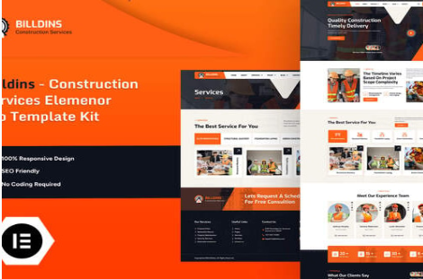 Product Image - XtBilldins – Construction Services Elemenor Pro Template Kit