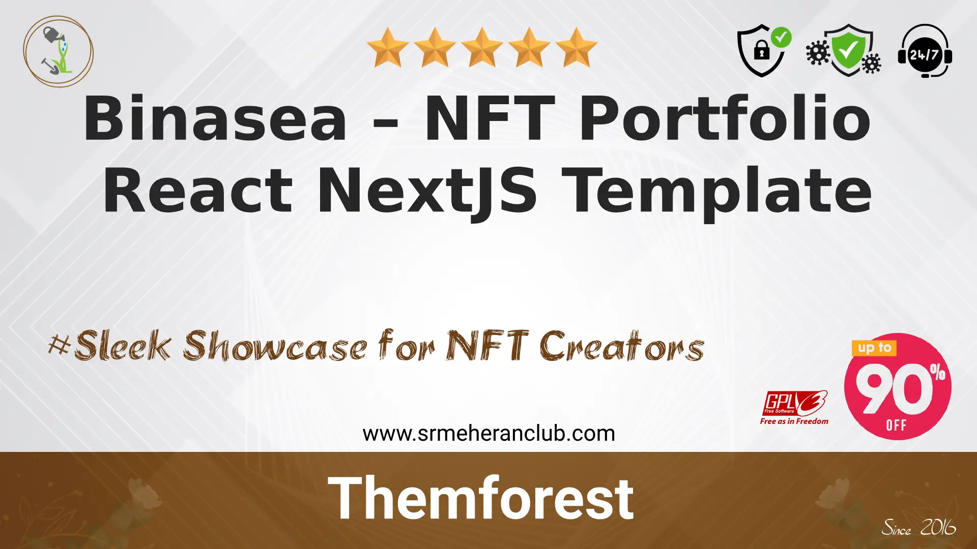 Binasea – NFT Portfolio React NextJS Template — Template by Themeforest