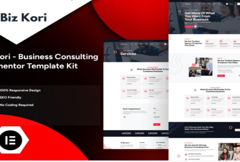 Product Image - Bizkori – Business Consulting Elementor Pro Template Kit Product Image - Bizkori – Business Consulting Elementor Pro Template Kit