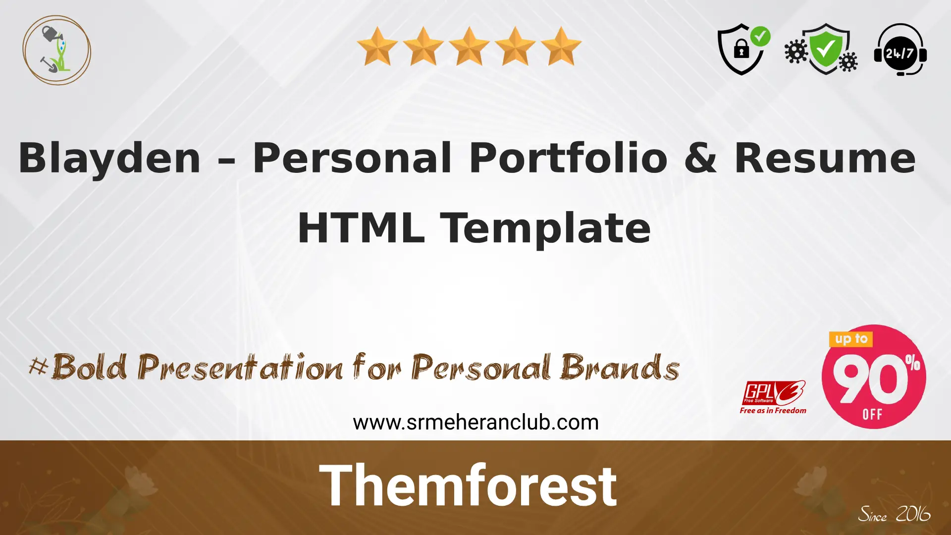 Blayden – Personal Portfolio & Resume HTML Template