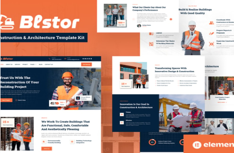 Product Image - Blstor – Construction & Architecture Elementor Template Kit
