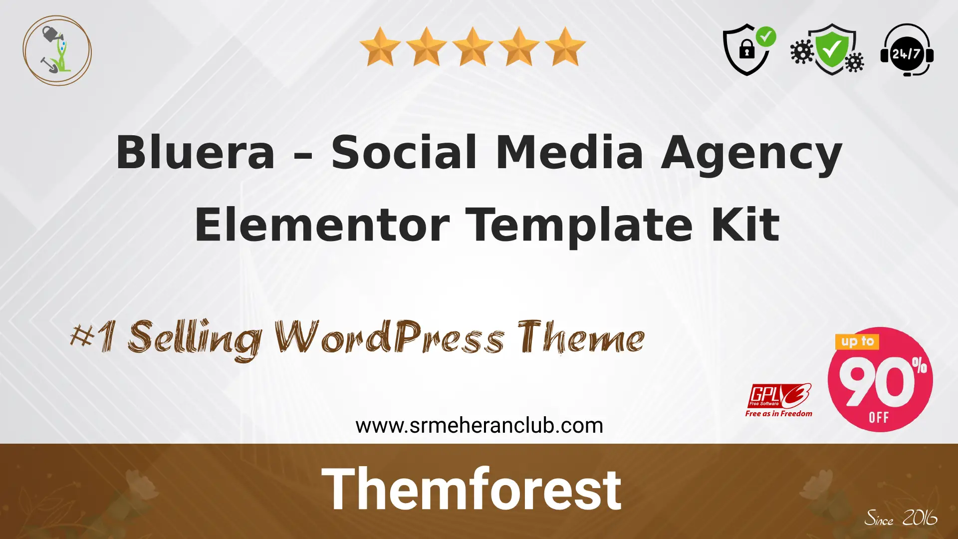 Bluera – Social Media Agency Elementor Template Kit