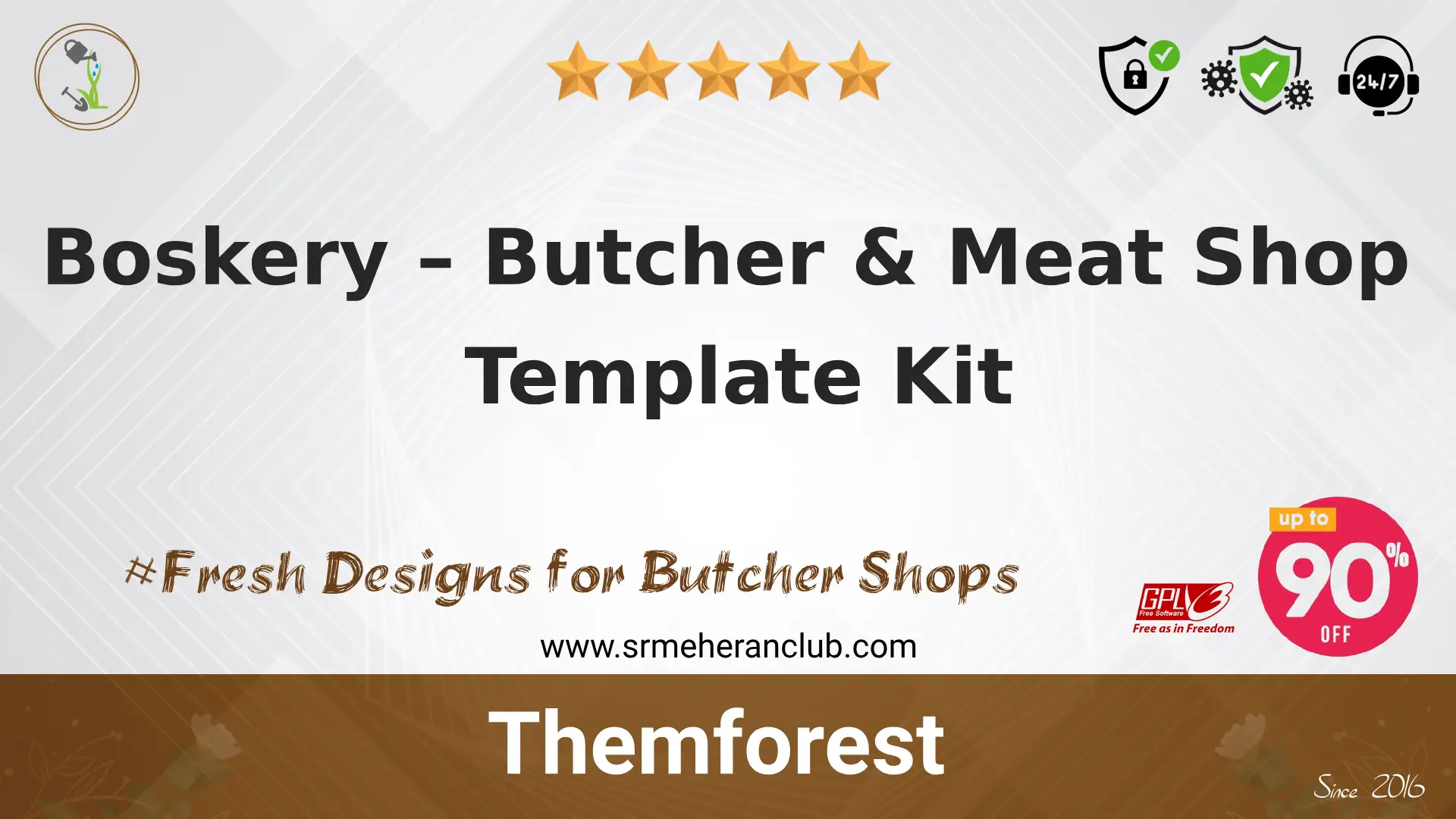 Boskery – Butcher & Meat Shop Template Kit