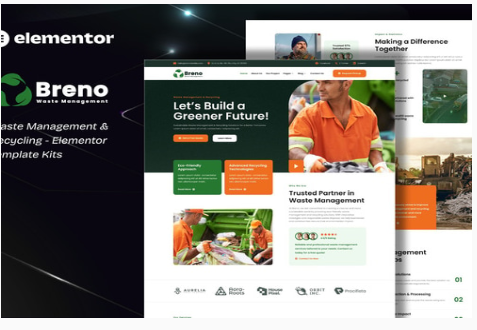 Breno - Waste Management & Recycling Elementor Template Kits