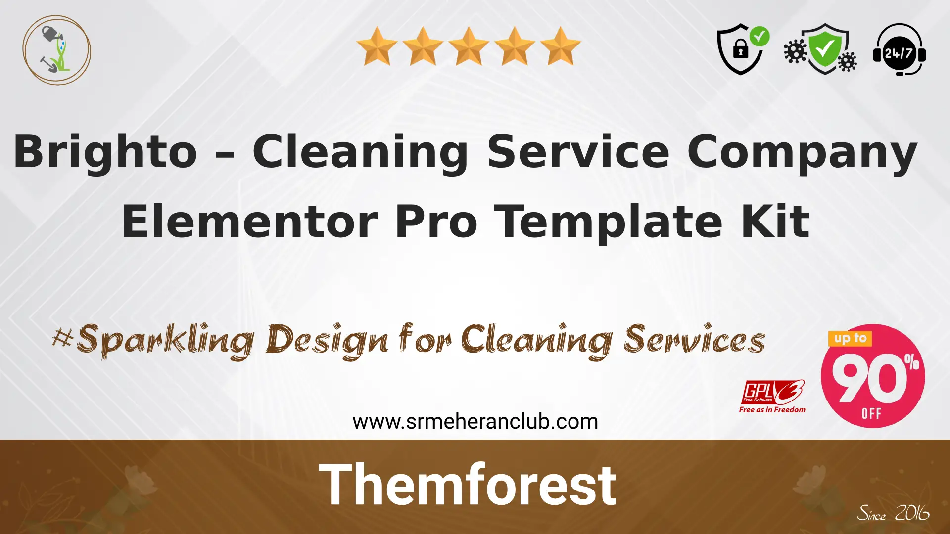 Brighto – Cleaning Service Company Elementor Pro Template Kit
