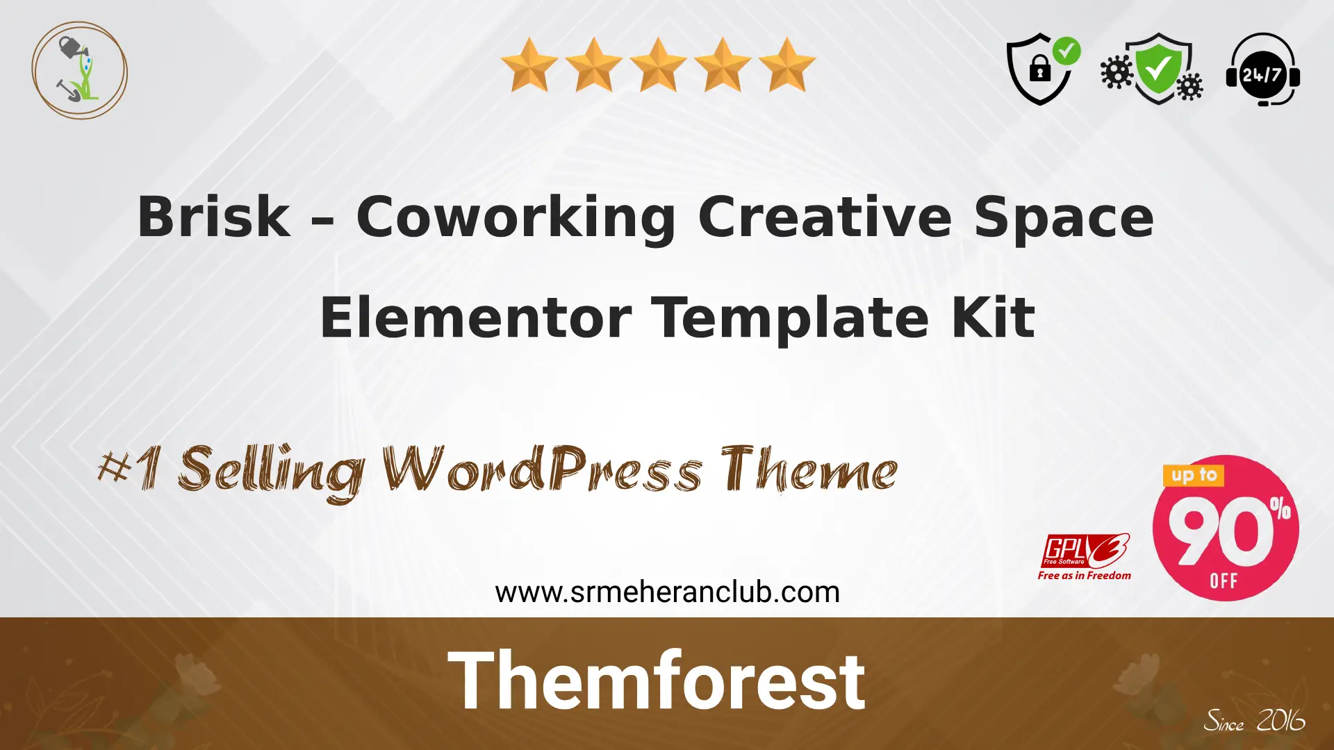 Brisk – Coworking Creative Space Elementor Template Kit