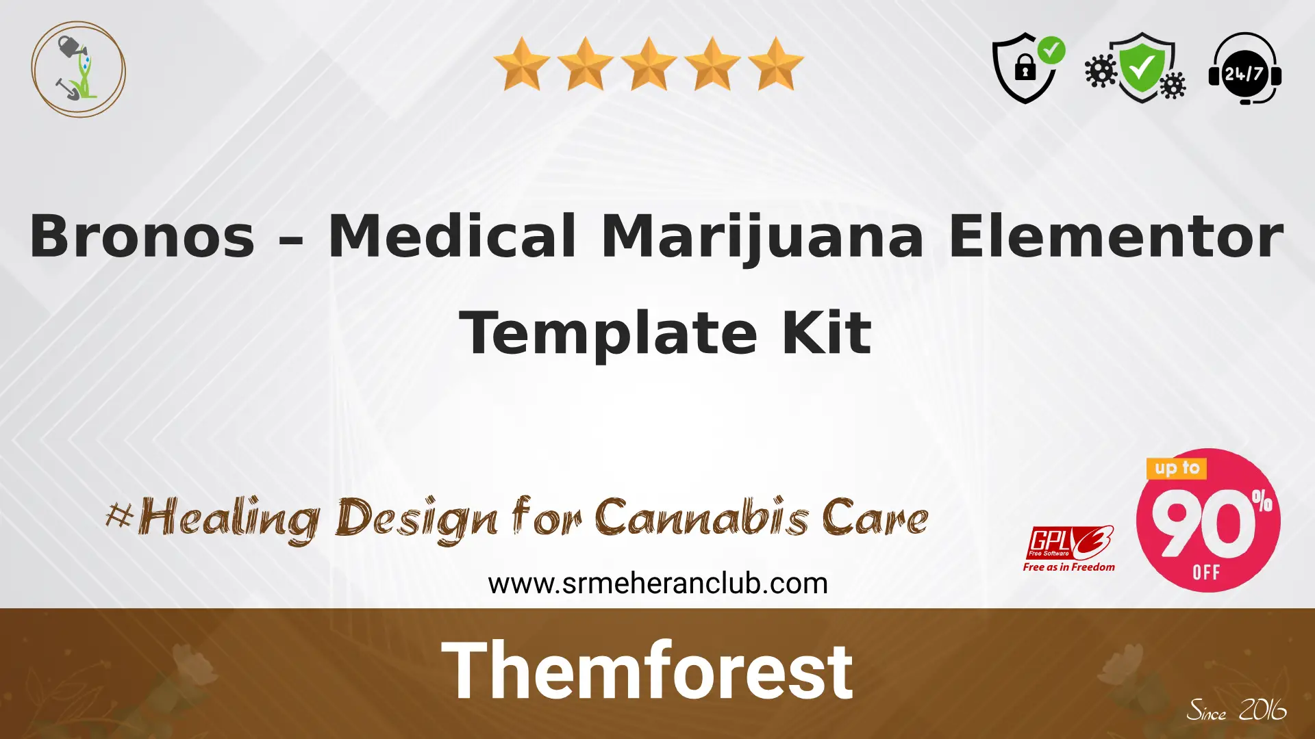 Bronos – Medical Marijuana Elementor Template Kit