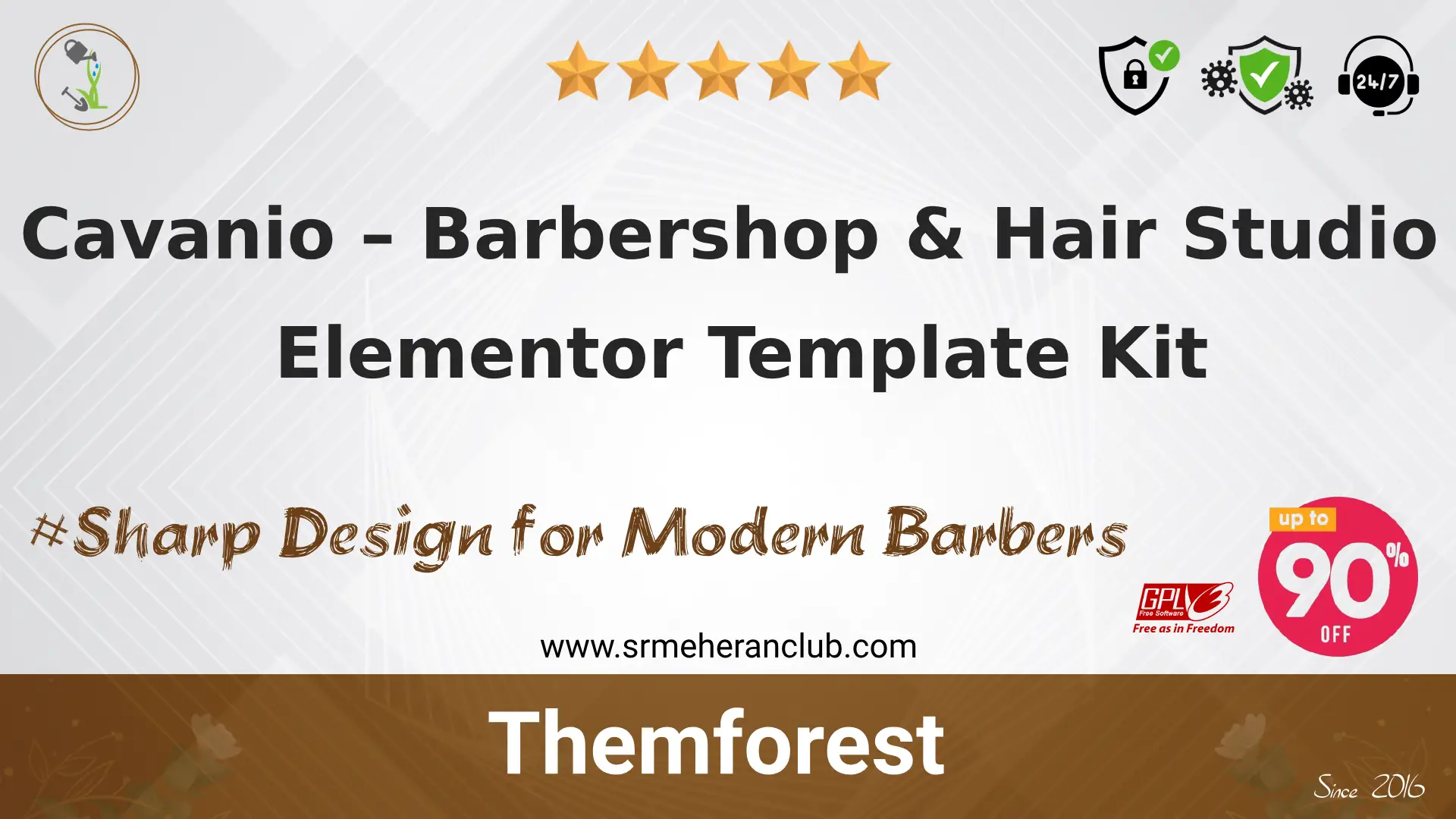 Cavanio – Barbershop & Hair Studio Elementor Template Kit — Elementor Kit by Themeforest