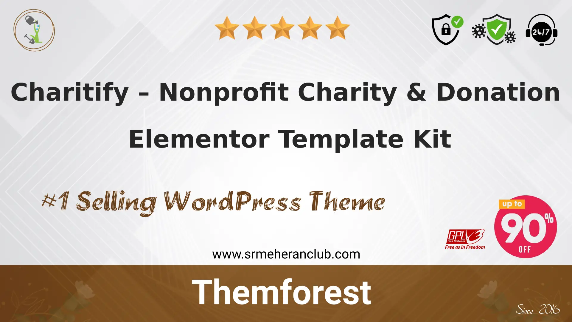 Charitify – Nonprofit Charity & Donation Elementor Template Kit