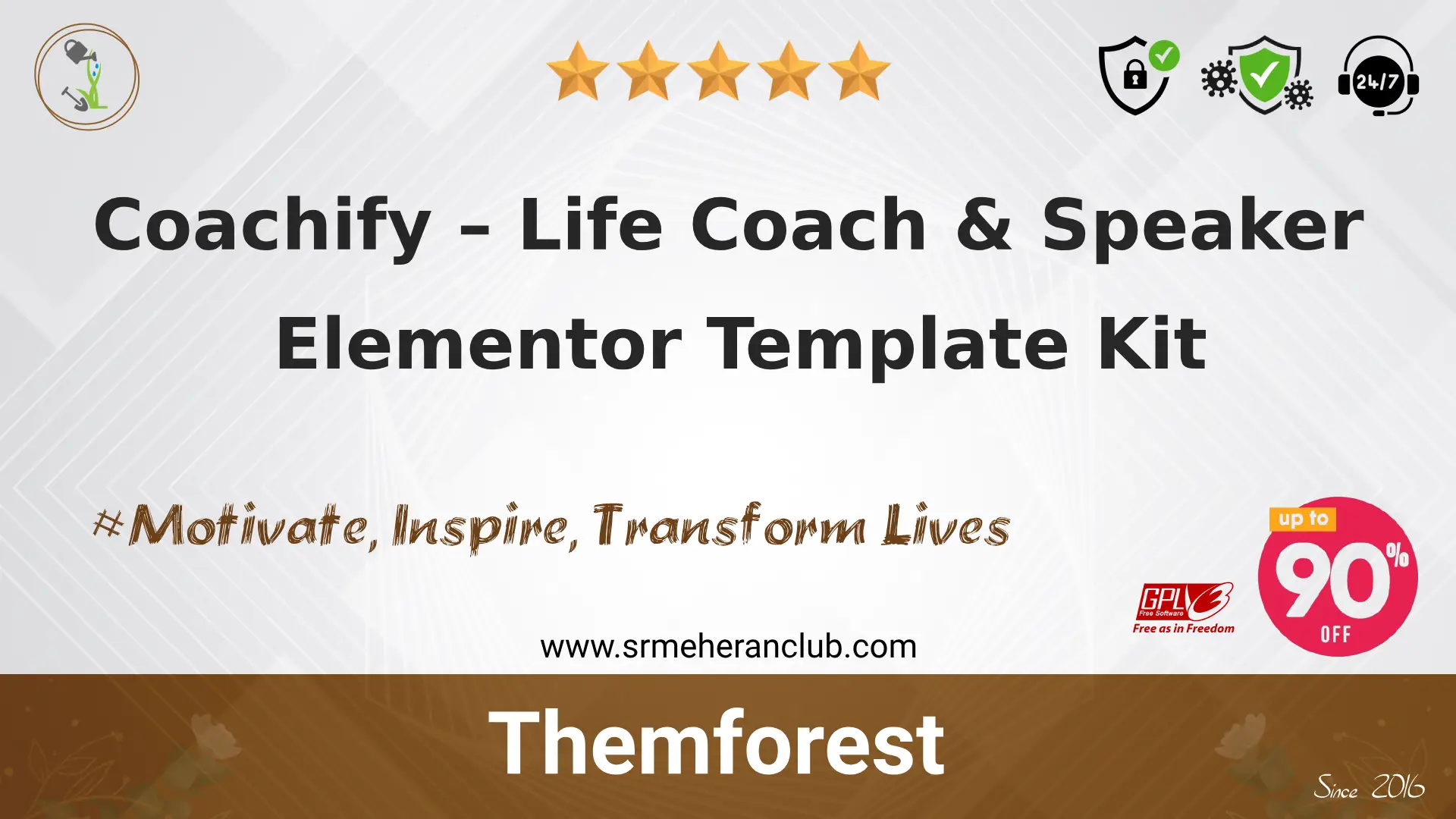 Coachify – Life Coach & Speaker Elementor Template Kit