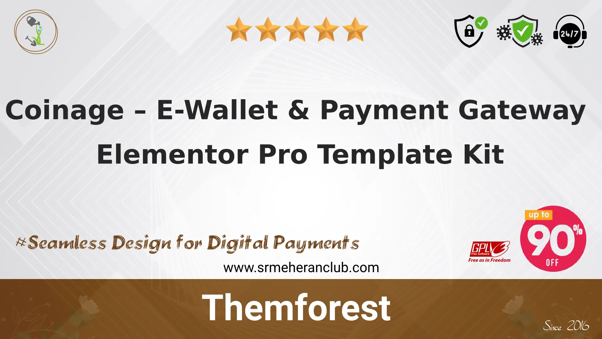 Coinage – E-Wallet & Payment Gateway Elementor Pro Template Kit