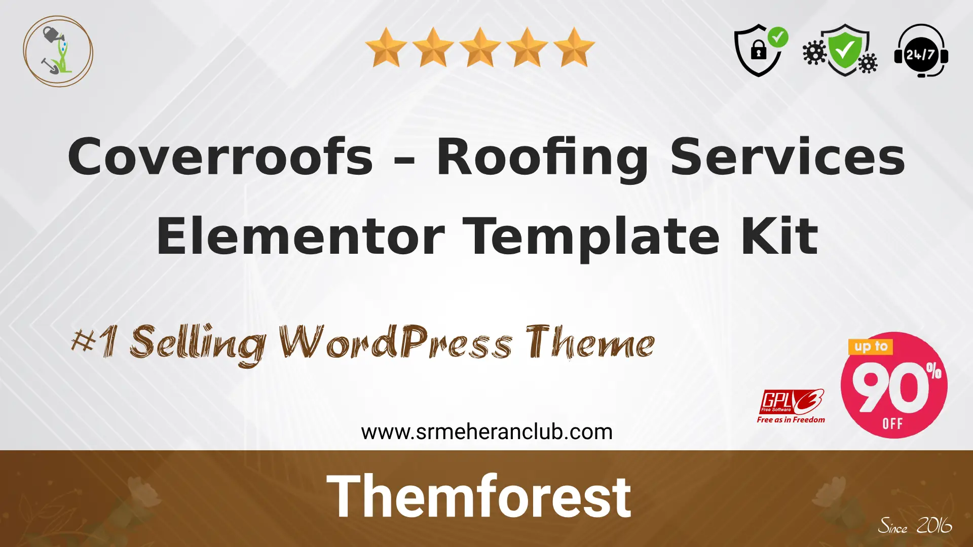 Coverroofs – Roofing Services Elementor Template Kit