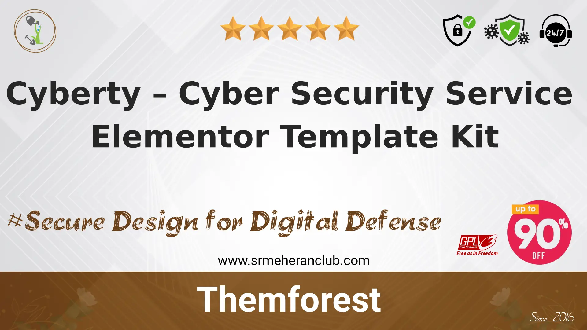 Cyberty – Cyber Security Service Elementor Template Kit